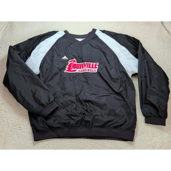 adidas Other - Vintage Y2K Adidas Louisville Cardinals Pullover Windbreaker Lined Jacket Large